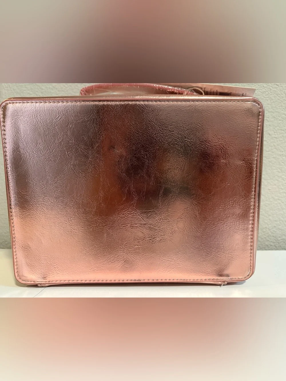 Limited Edition BEIS Rose Gold Metallic Cosmetic Case